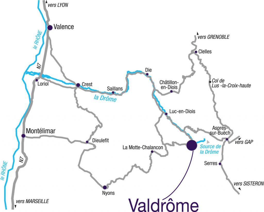 Carte Valdrôme